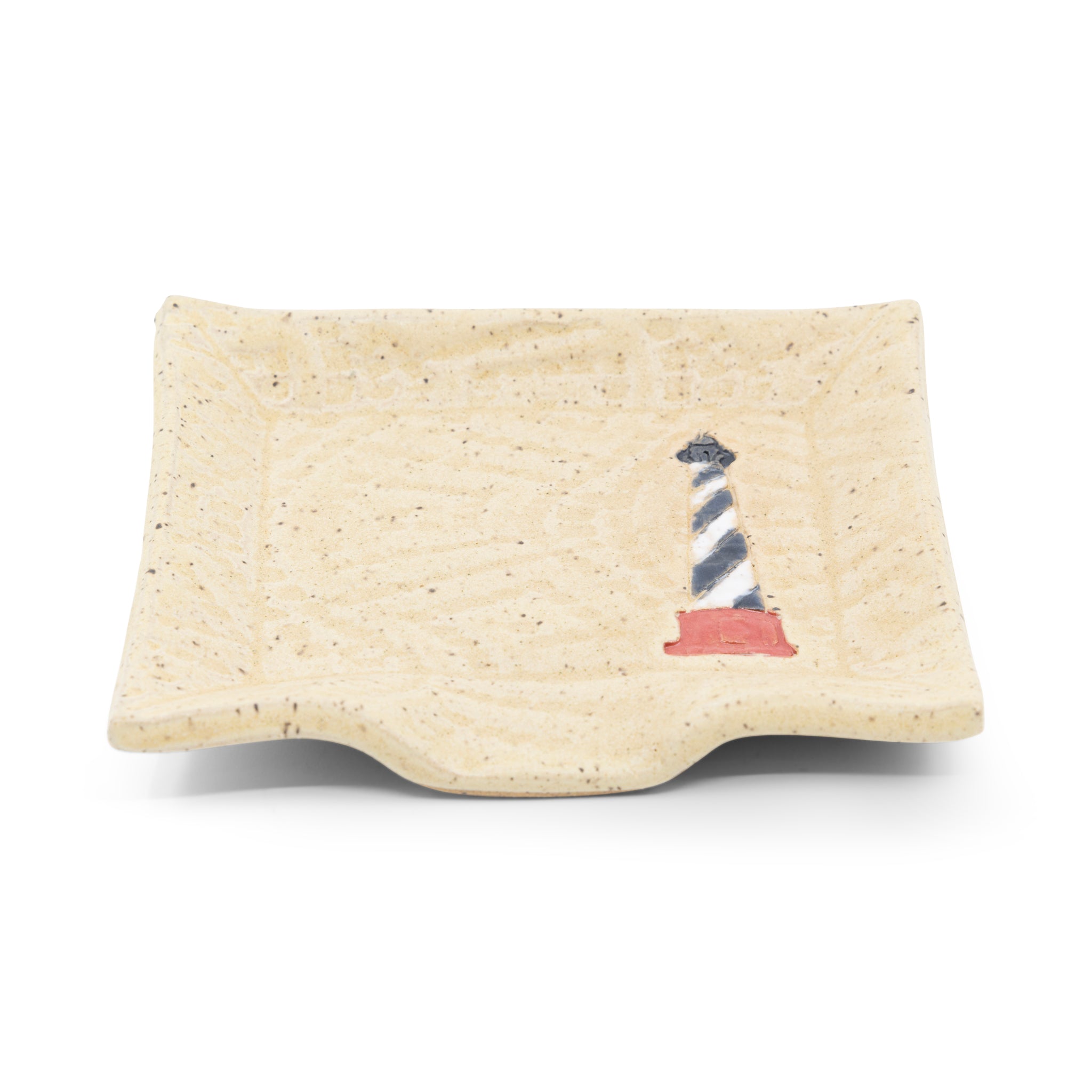Stoneware soap dish / Lighthouse