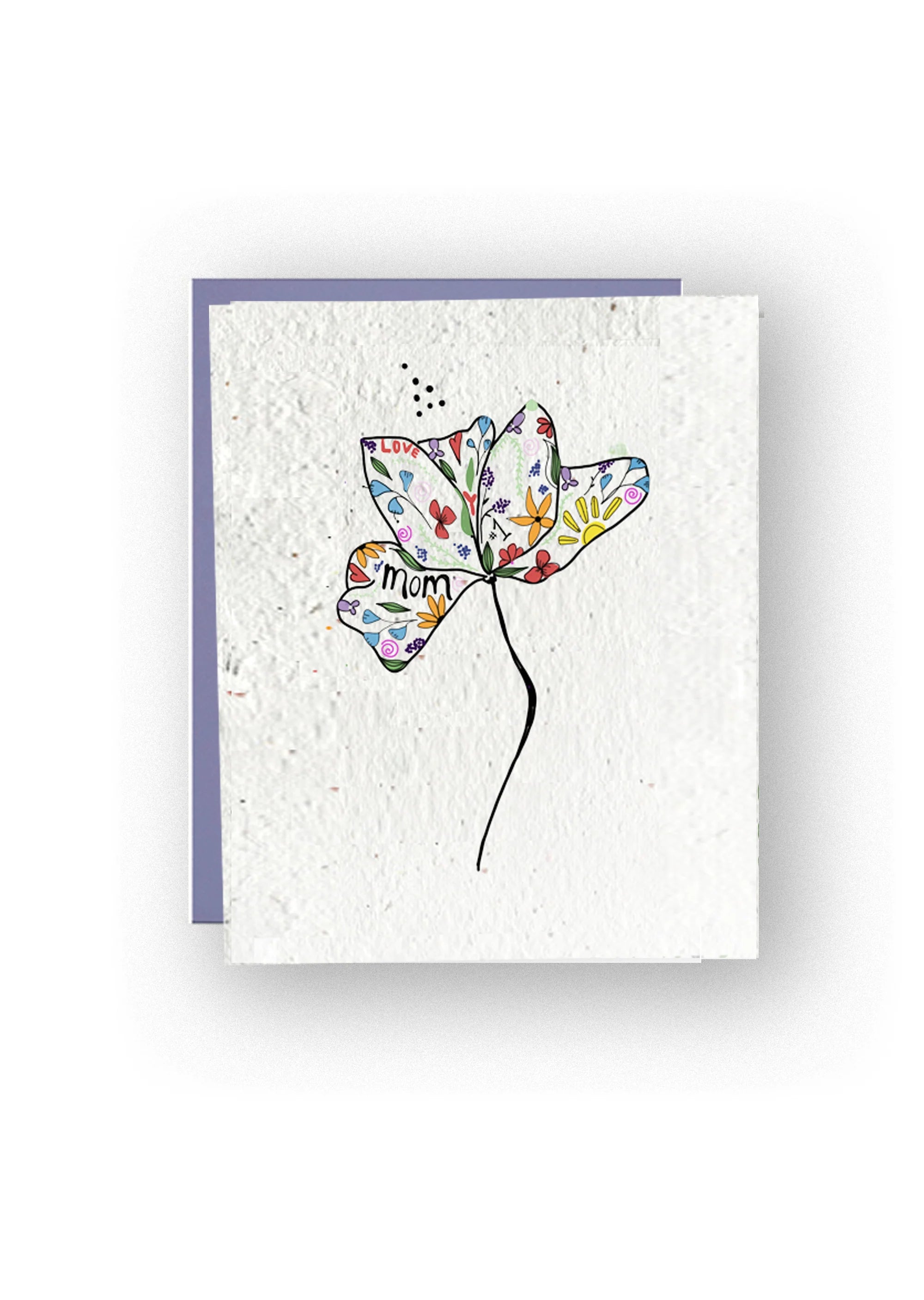Blossoming Love Mothers day "plant me" Artisan Paper Card