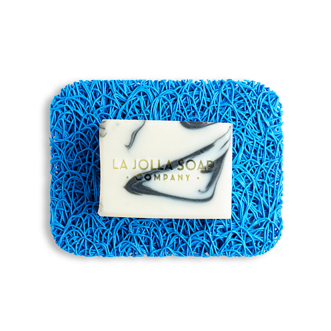 Marine Blue Colored Soap Dish. Eco-friendly soap dish. La Jolla Soap Company.