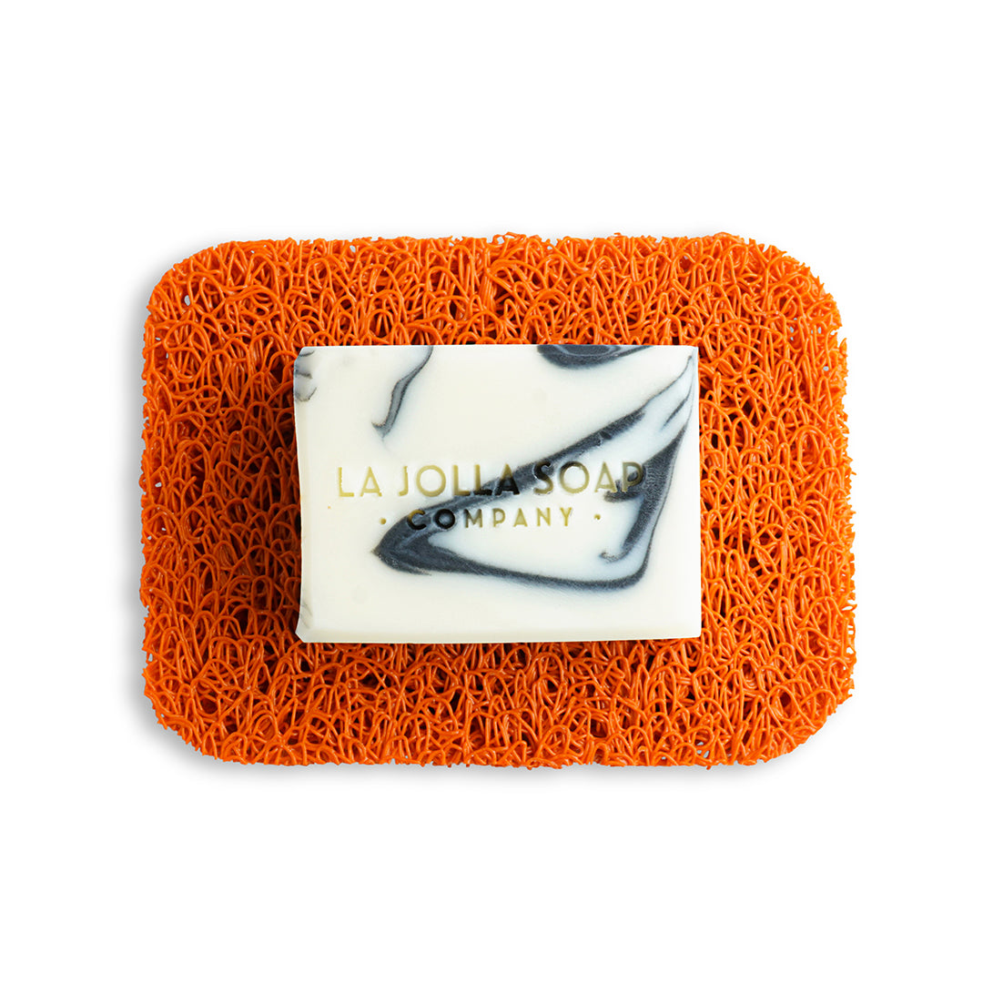 Orange Colored Soap Dish. Eco-friendly Soap dish. La Jolla Soap Company